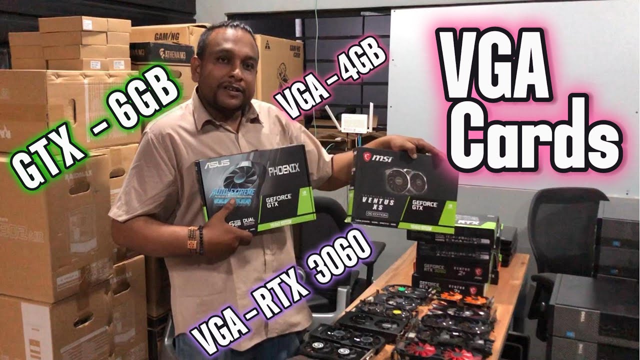 VGA Cards - රු 1000 සිට විශාල තොග ආවා!! - 1GB / GXT 2GB/ GTX 1660 / RTX 3050 - Usedcomputers.lk