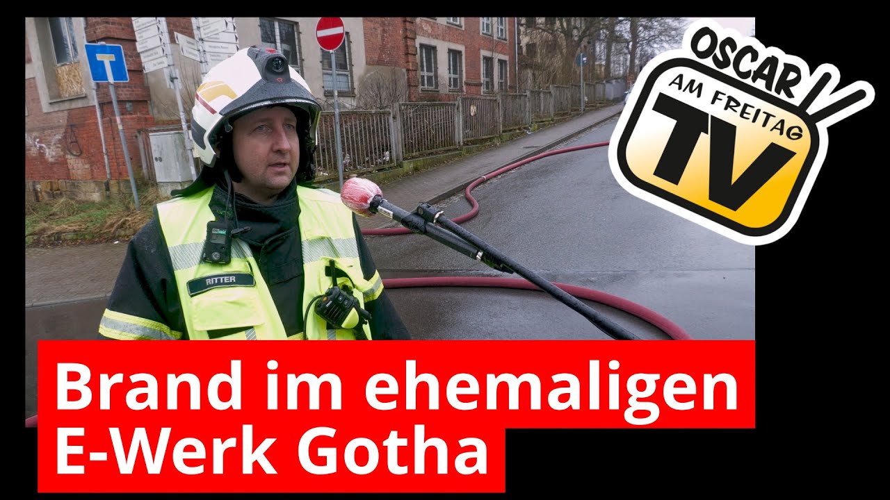 Brand im ehemaligen E-Werk Gotha