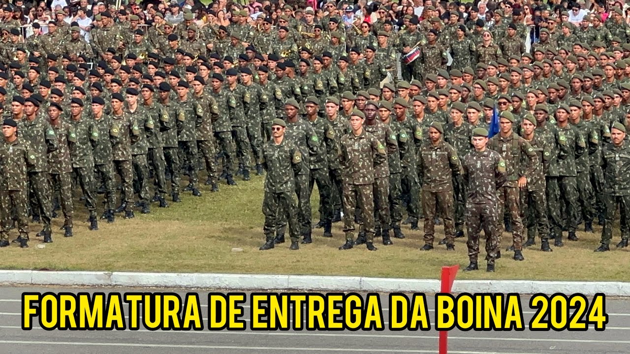 FORMATURA DE ENTREGA DA BOINA PARA O EFETIVO VARIÁVEL 2024 DO EXÉRCITO BRASILEIRO 🇧🇷