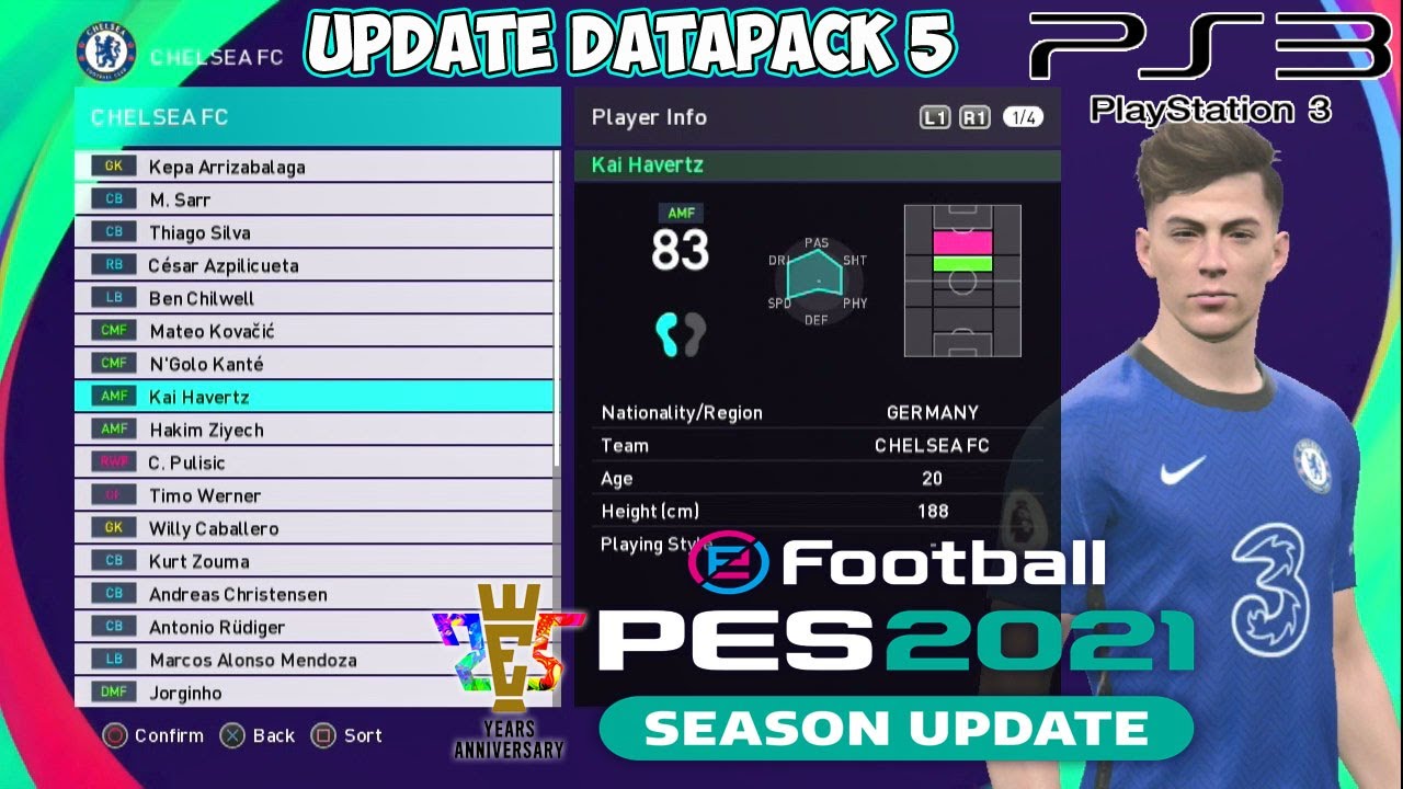 EFOOTBALL PES PS3 2018 PATCH SEASON UPDATE 2021 FREE DOWNLOAD PRO EVOLUTION SOCCER