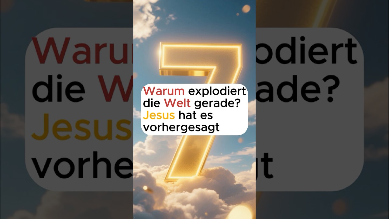 Jesus Christus - Warum explodiert die Welt gerade? Jesus hat es vorhergesagt / Matth&auml;us 24  #jesus