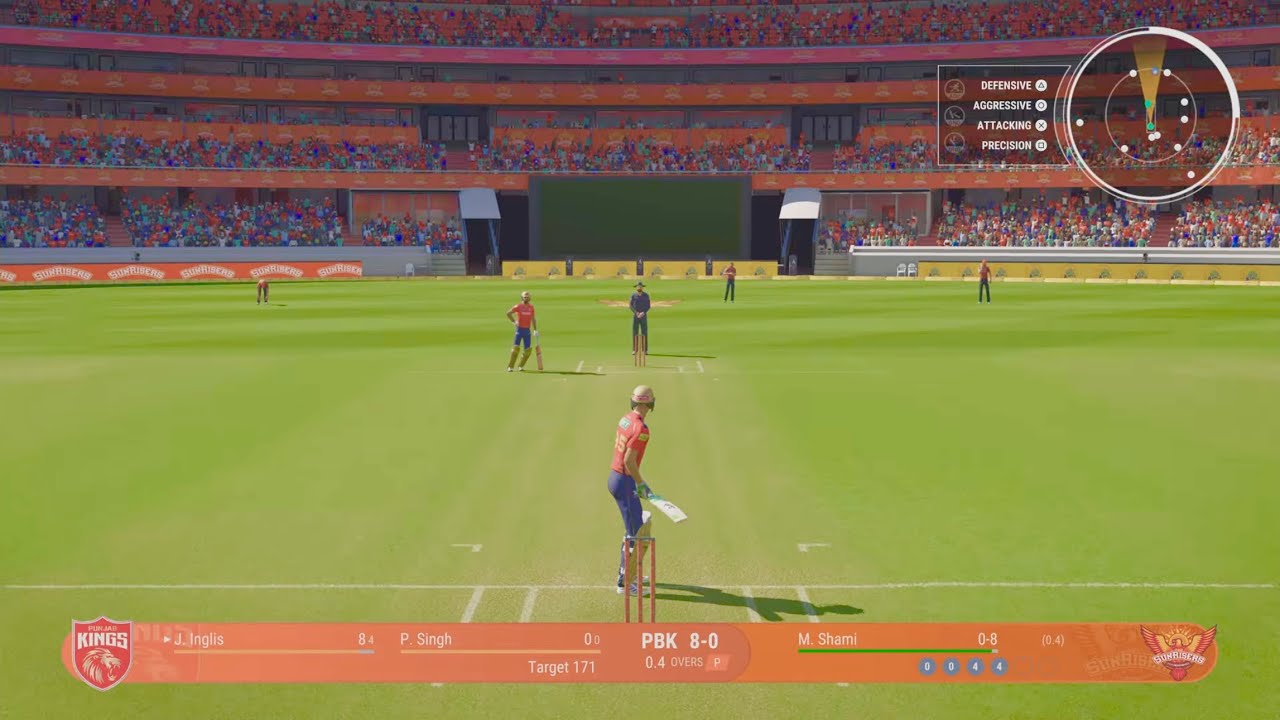 Cricket 24 PUNJAB KINGS VS SUNRISES 