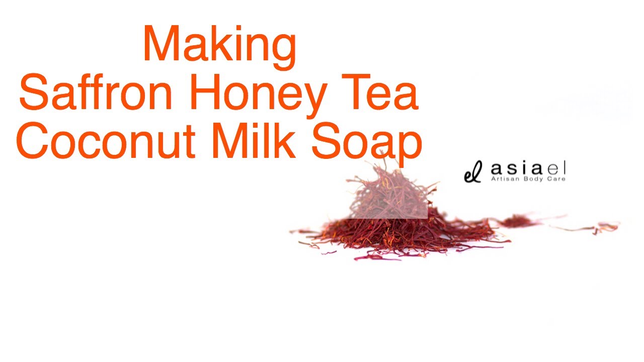MAKING AND CUTTING A SAFFRON SOAP|COLD PROCESS SOAP|ASIA EL ARTISAN BODY CARE