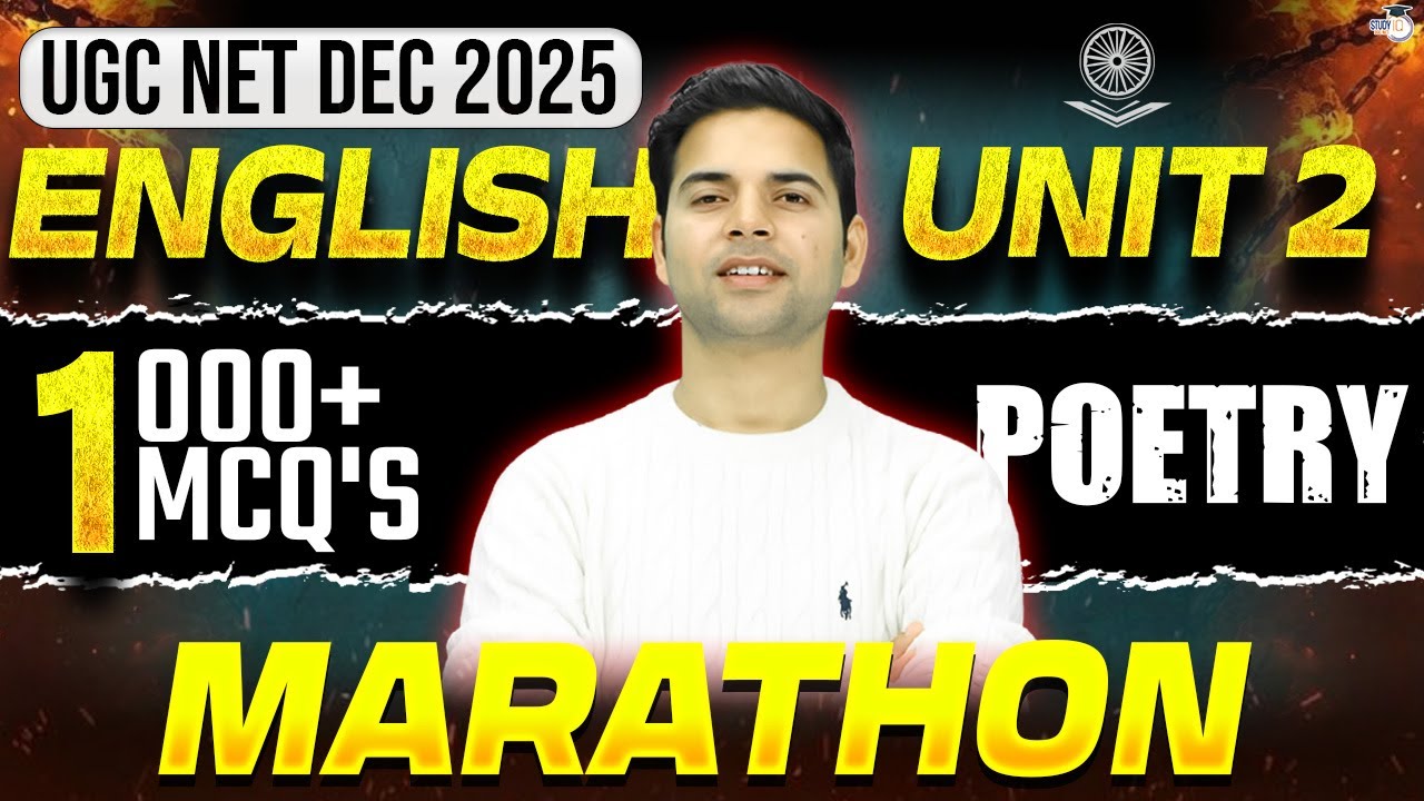 UGC NET DEC 2025 | UGC NET ENGLISH UNIT 2 POETRY | BY ABHAY SIR