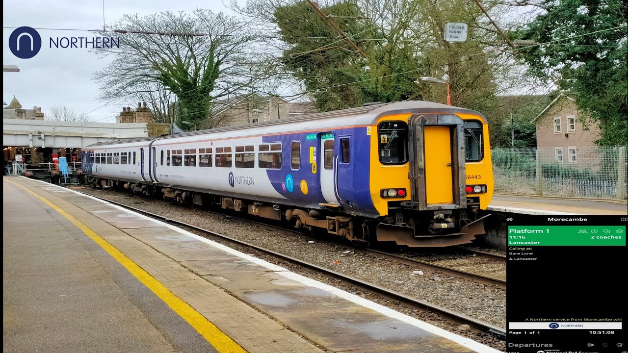 [Northern Class 156] Morecambe to Lancaster