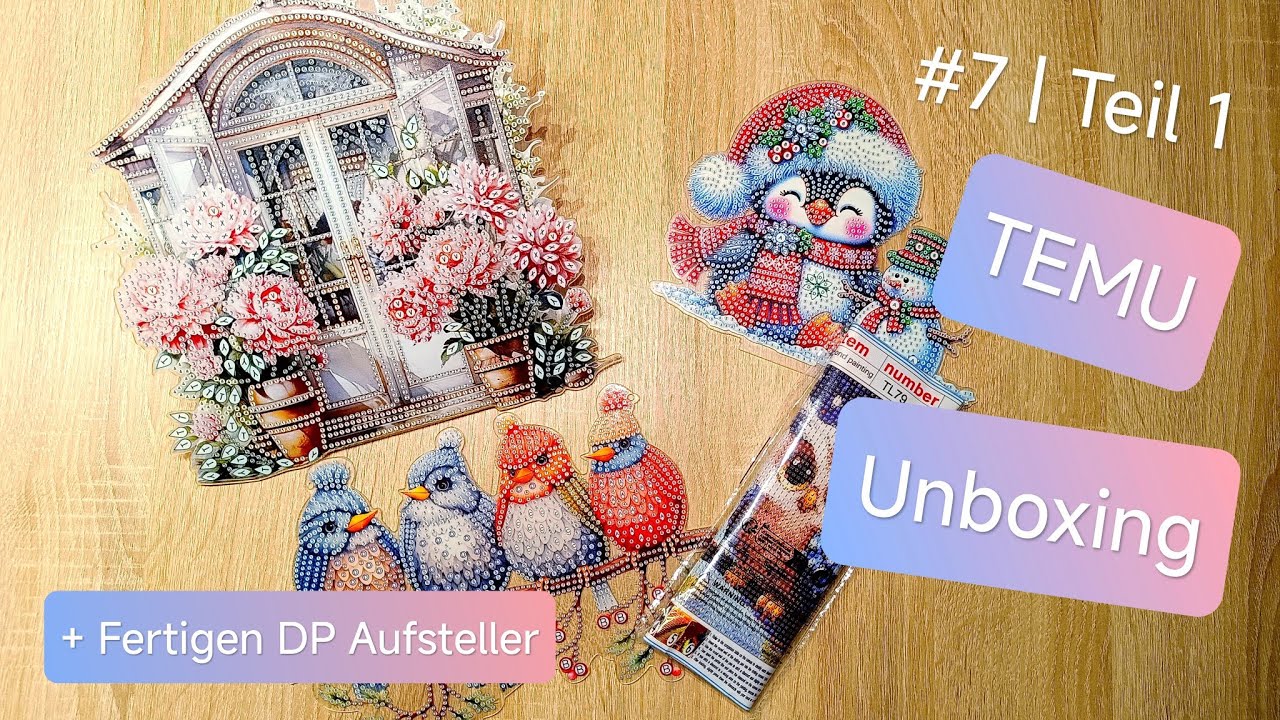 💎 Diamond Painting Unboxing | Meine 7. Bestellung bei Temu Teil 1 🛍️