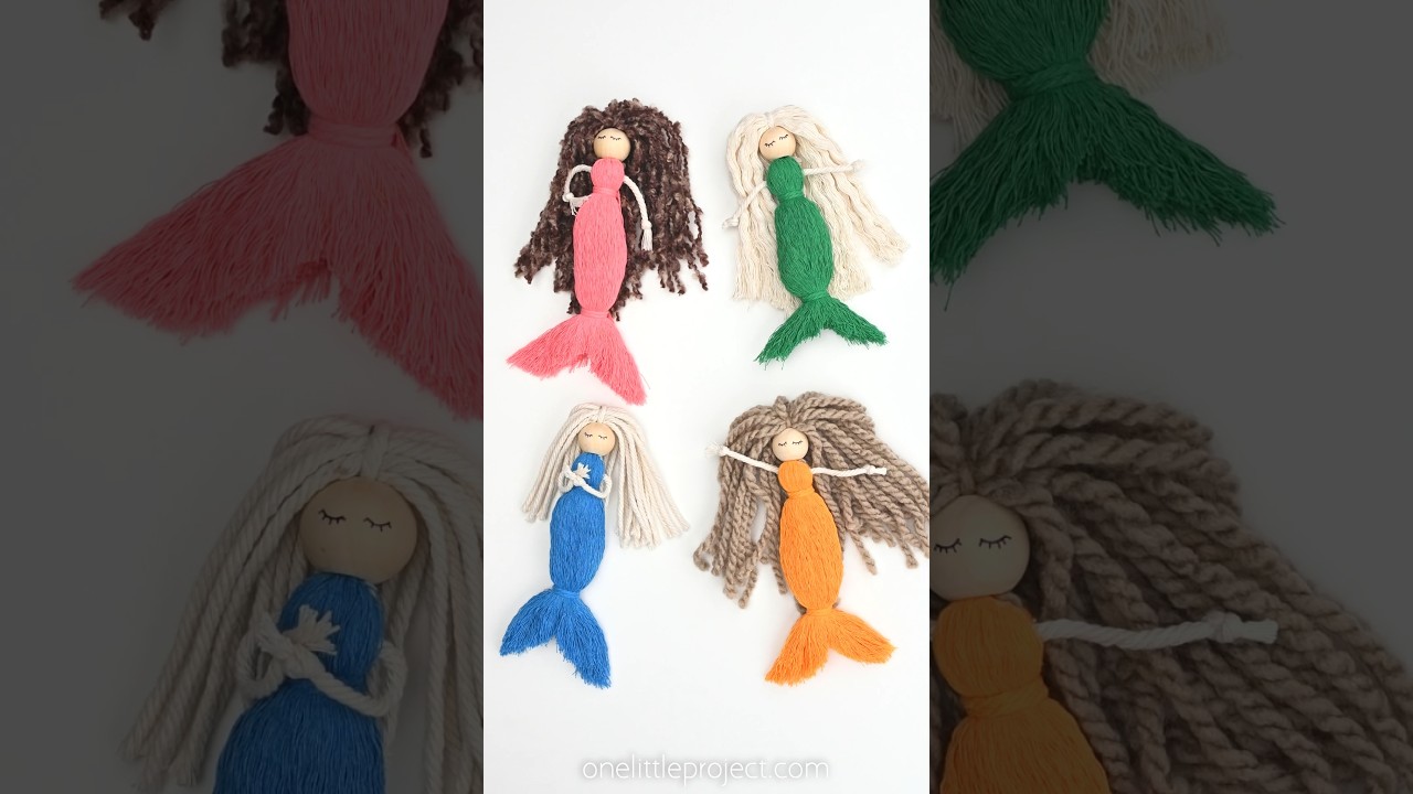 Macrame Mermaid Craft🧜🏻&zwj;♀️ 🐚