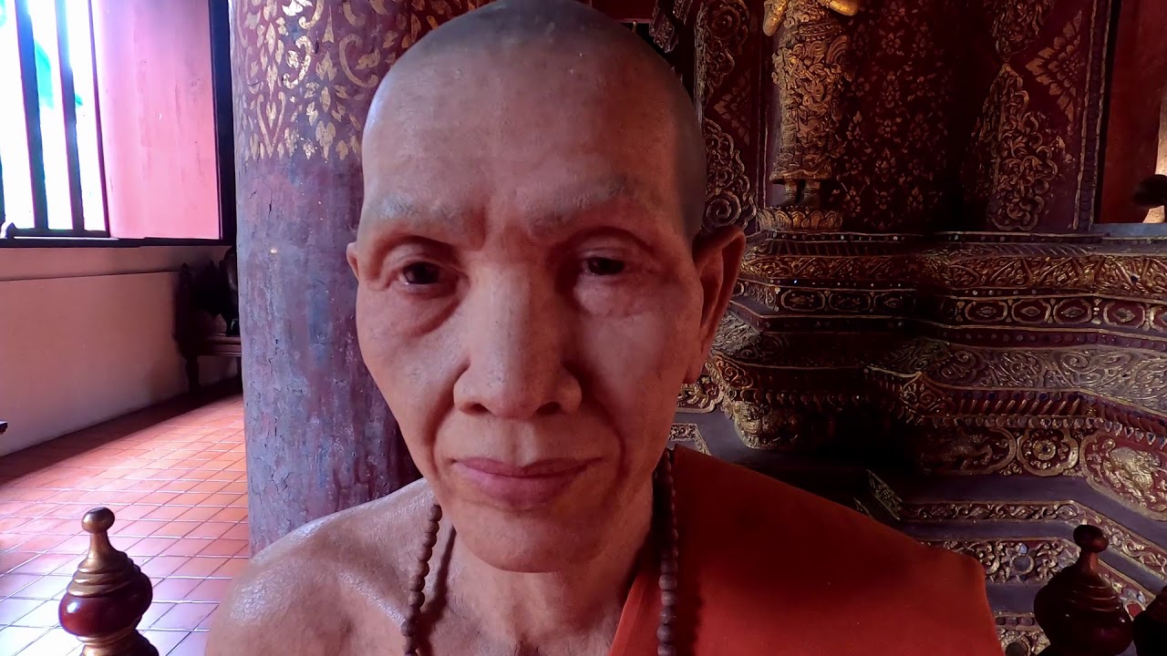 Wat Phra Singh Gold Temple - Tempio d'oro Chiang Mai Thailand Asia - Monaci di cera - Monks - Buddha