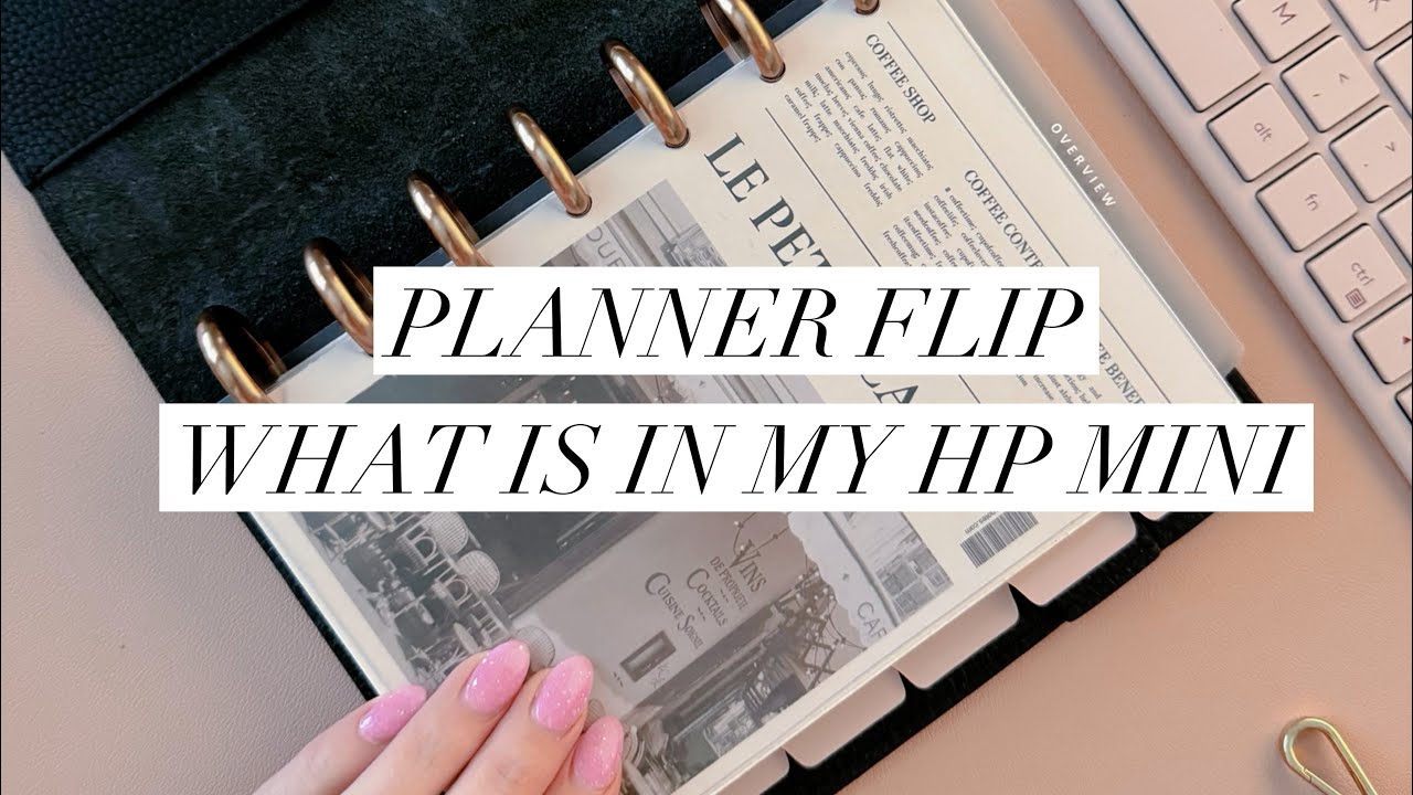 Flip though of my HP mini discbound planner✨