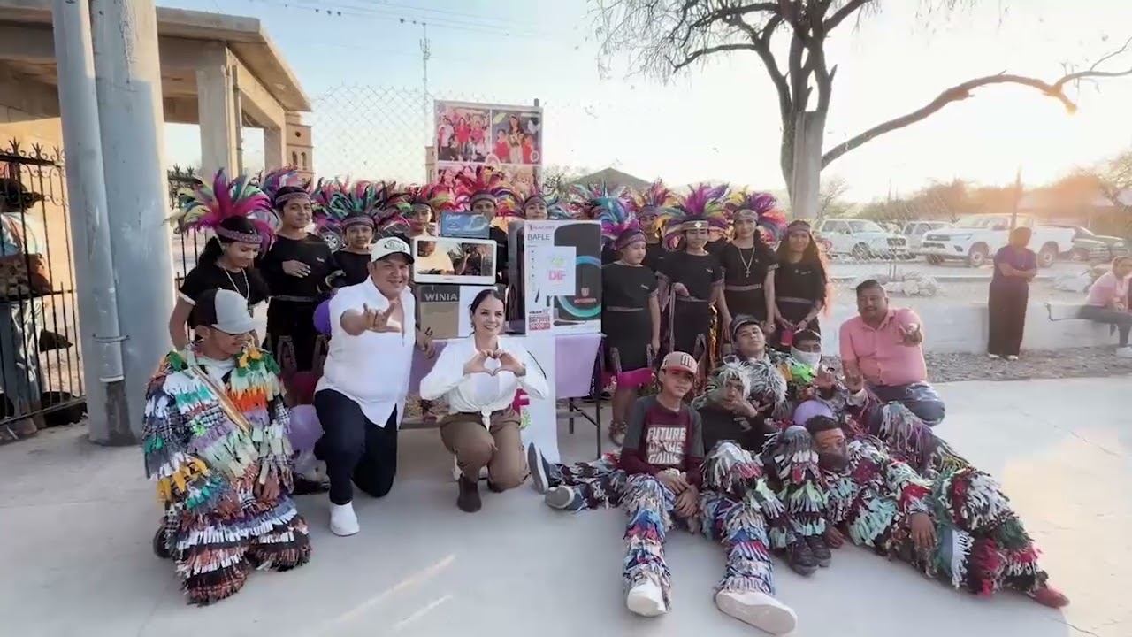 ENTREGAN APOYOS PARA FORTALECER LA DANZA TRADICIONAL.