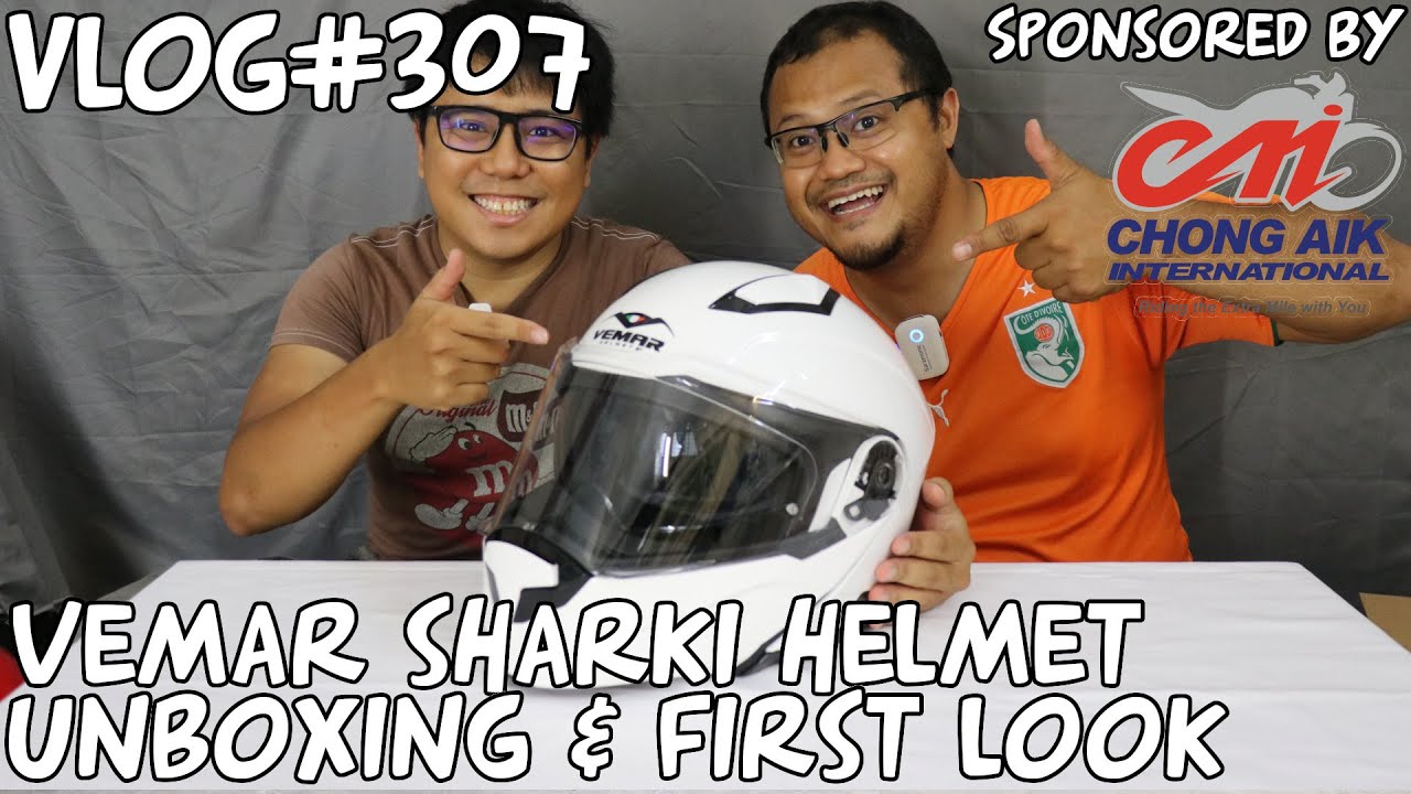 Vlog#307 Vemar Sharki Helmet | Unboxing & First Look