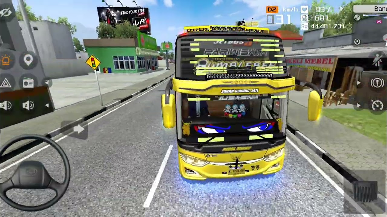 Bus Pariwisata Bumblebee Pecel Balap Bawa Karyawan Esa Unggul Wisata Ke Bandung Telolet Basuri 