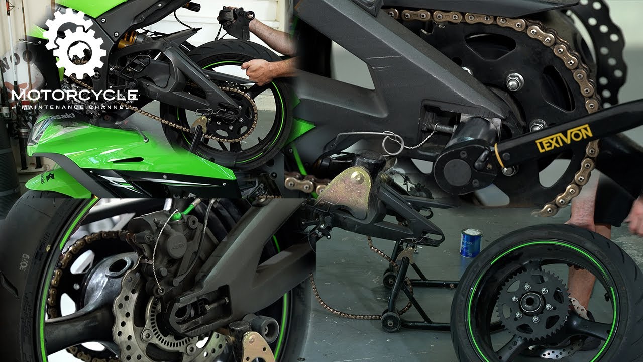 Kawasaki ZX10r - How to Remove/Replace the Rear Wheel