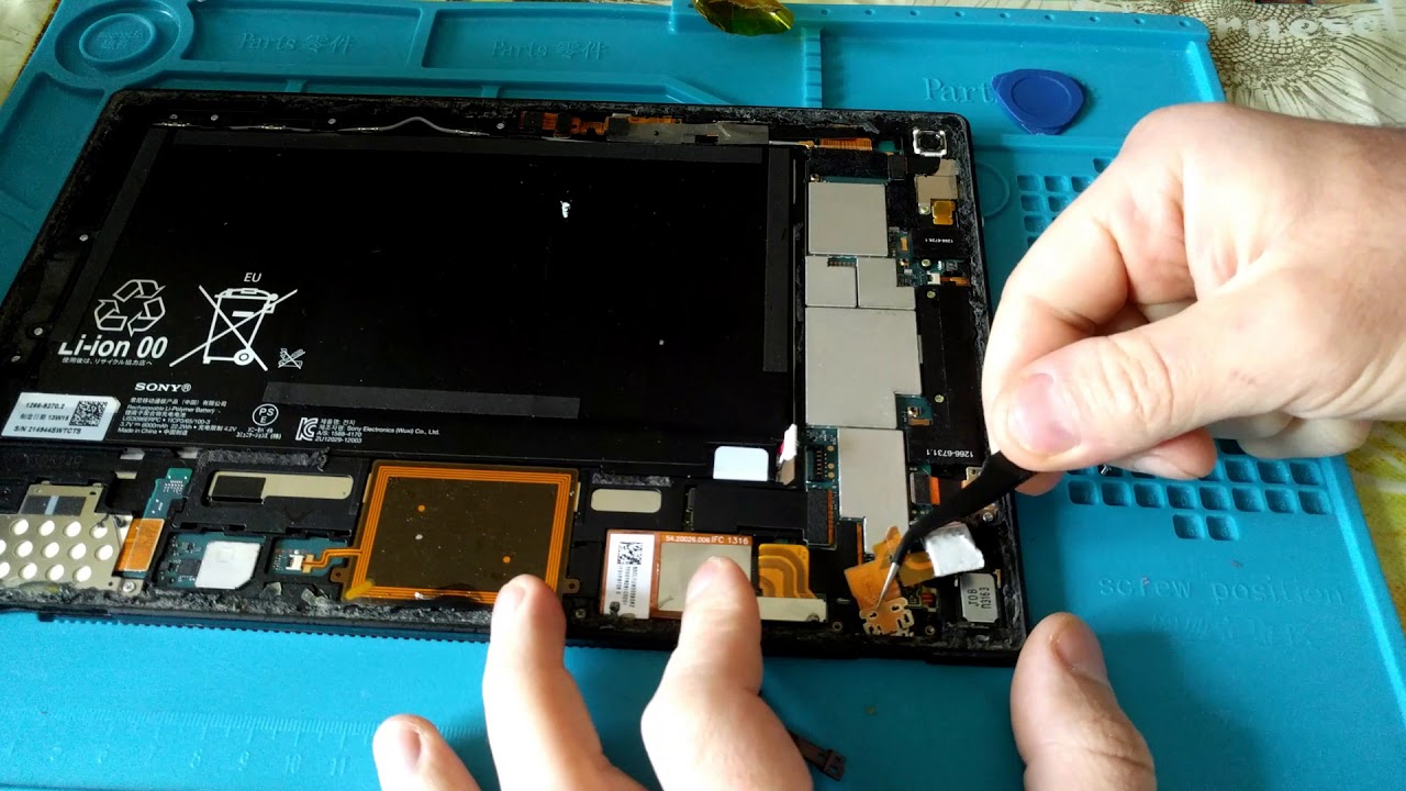 Sony xperia tablet sgp321 не заряжается не включается замена mini usb .