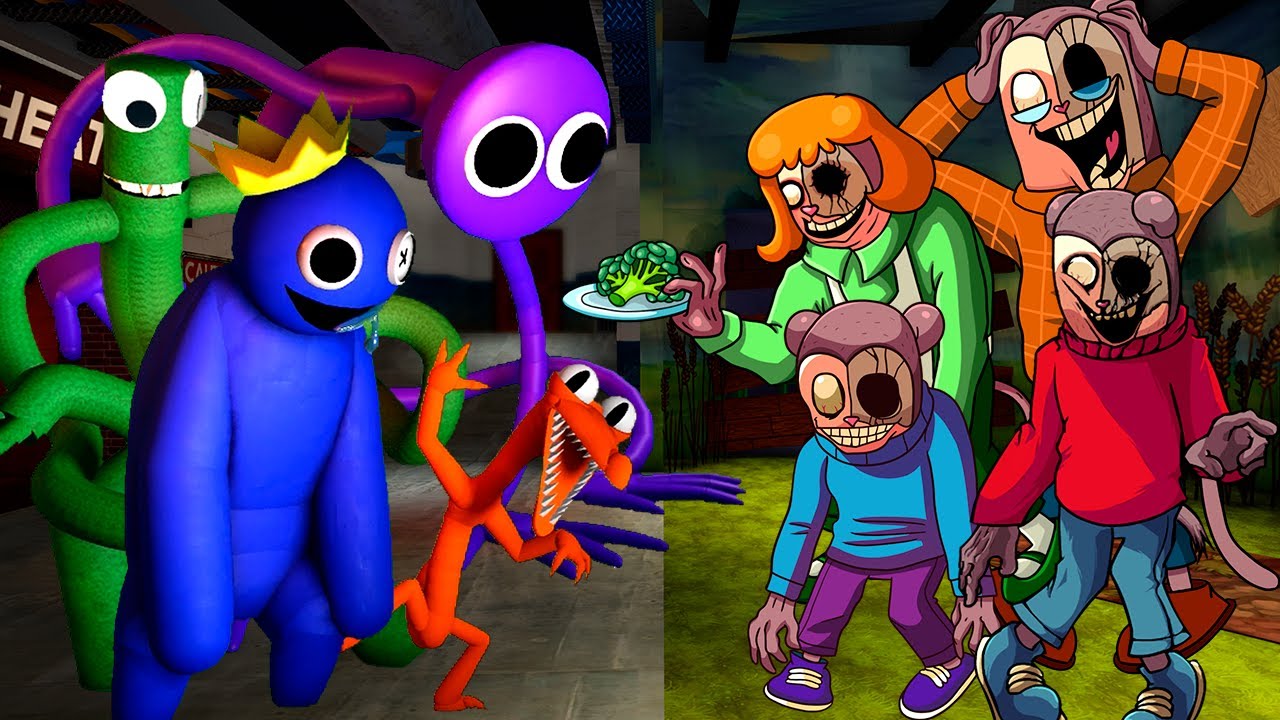 MAX FAMILY (Twidlefinger) FNF Character Test VS Rainbow Friends 🎶 Friends To Your End Song