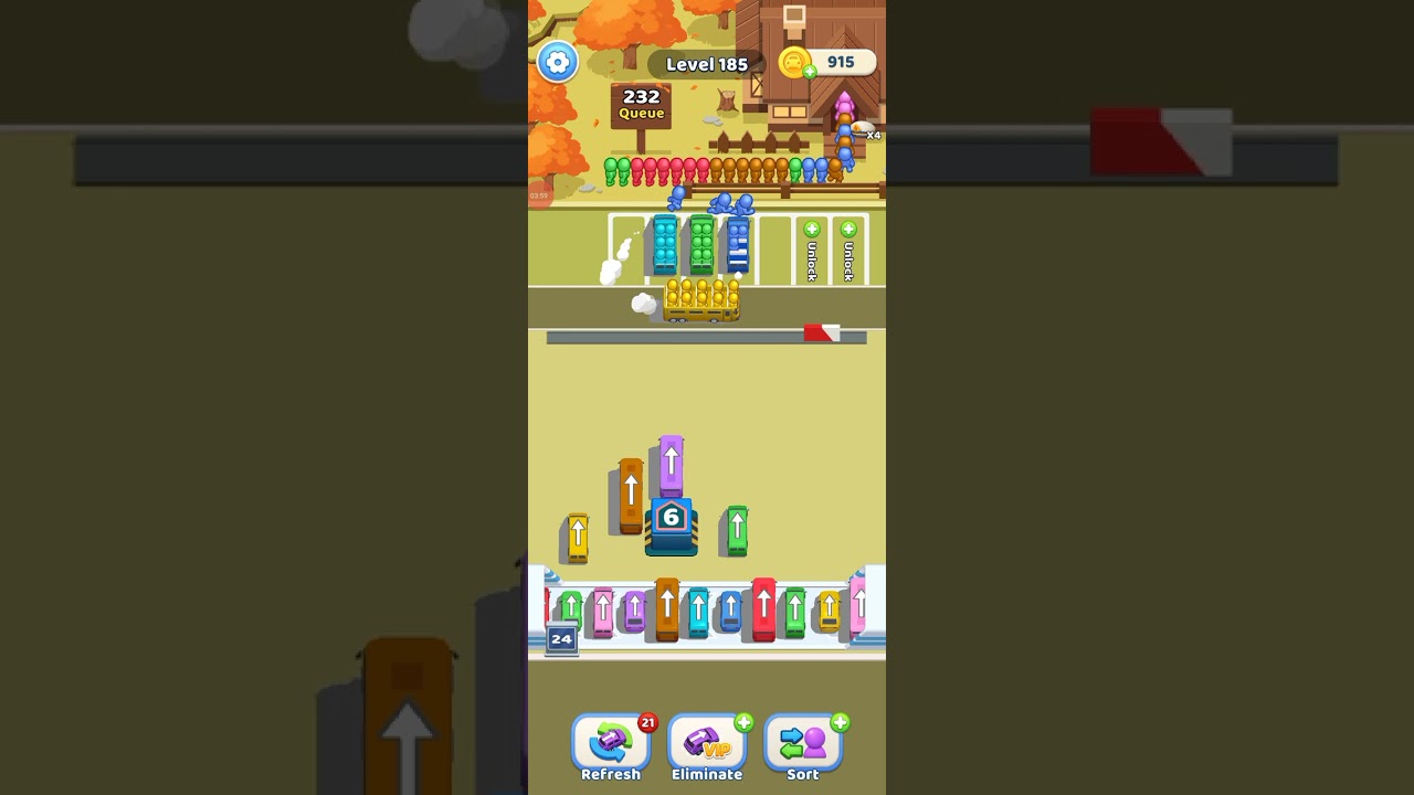 Car Jam Solver level 185