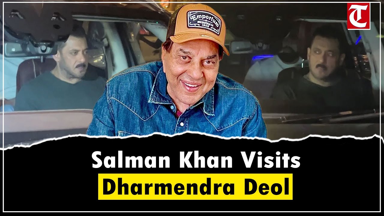 Salman Khan Spotted at Breach Candy Hospital to Meet Dharmendra Deol in Mumbai