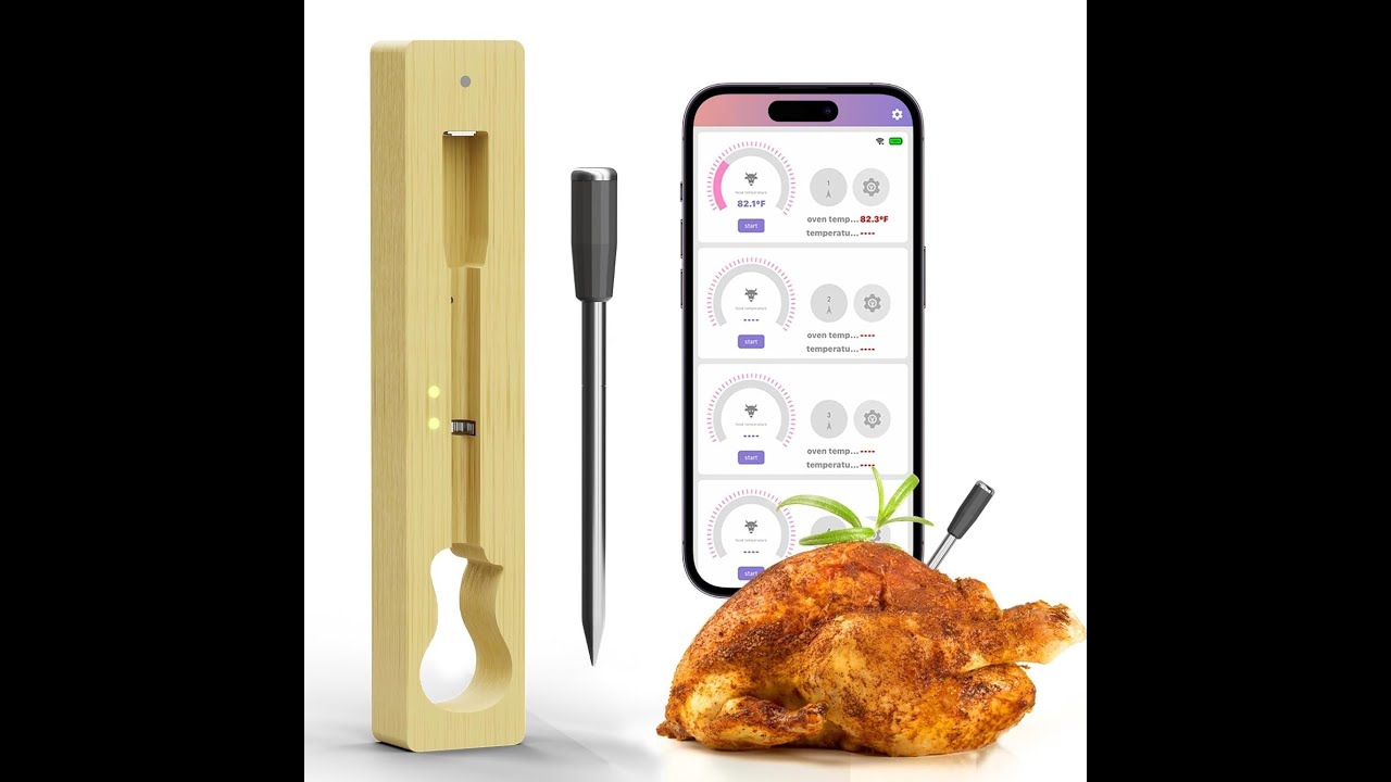 Achieve culinary perfection every time with our Smart Wireless Meat Thermometer.