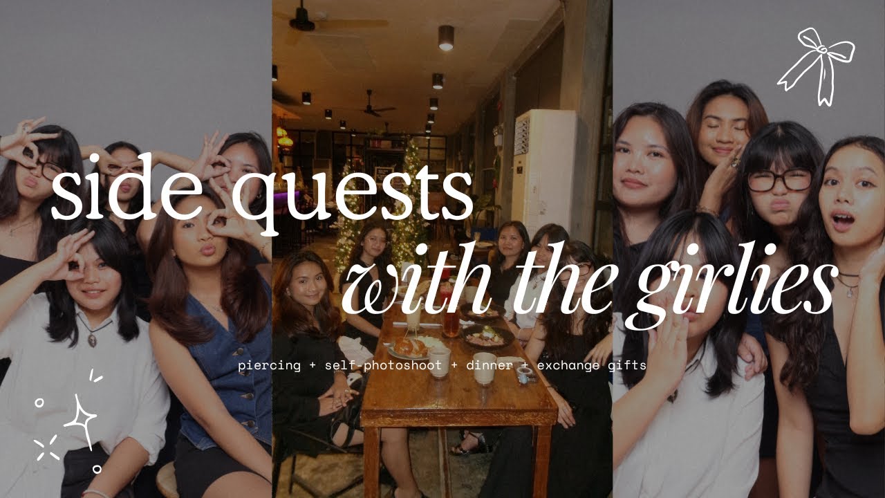 side quests with the girlies ⋆✴︎˚｡⋆ self-photoshoot + dinner