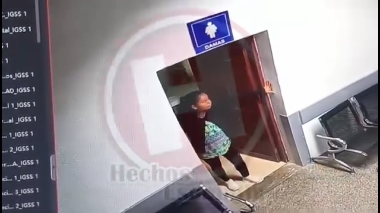 CAMARAS GRABAN A SE&Ntilde;ORA PREOCUPADA LUEGO DE LA DESAPARICI&Oacute;N DE UN BEBE EN EL IGSS DE ESCUINTLA GUATE