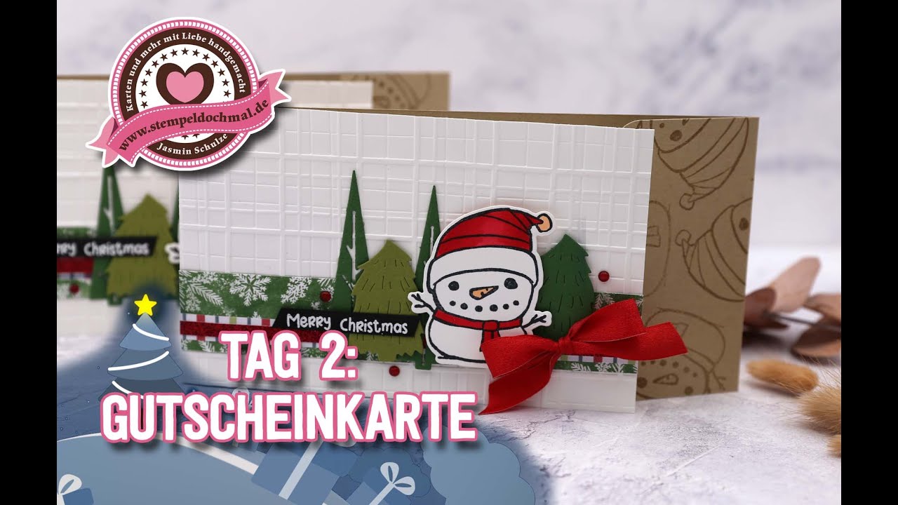 8 Tage Weihnachten -Tag2- Gutscheinkarte