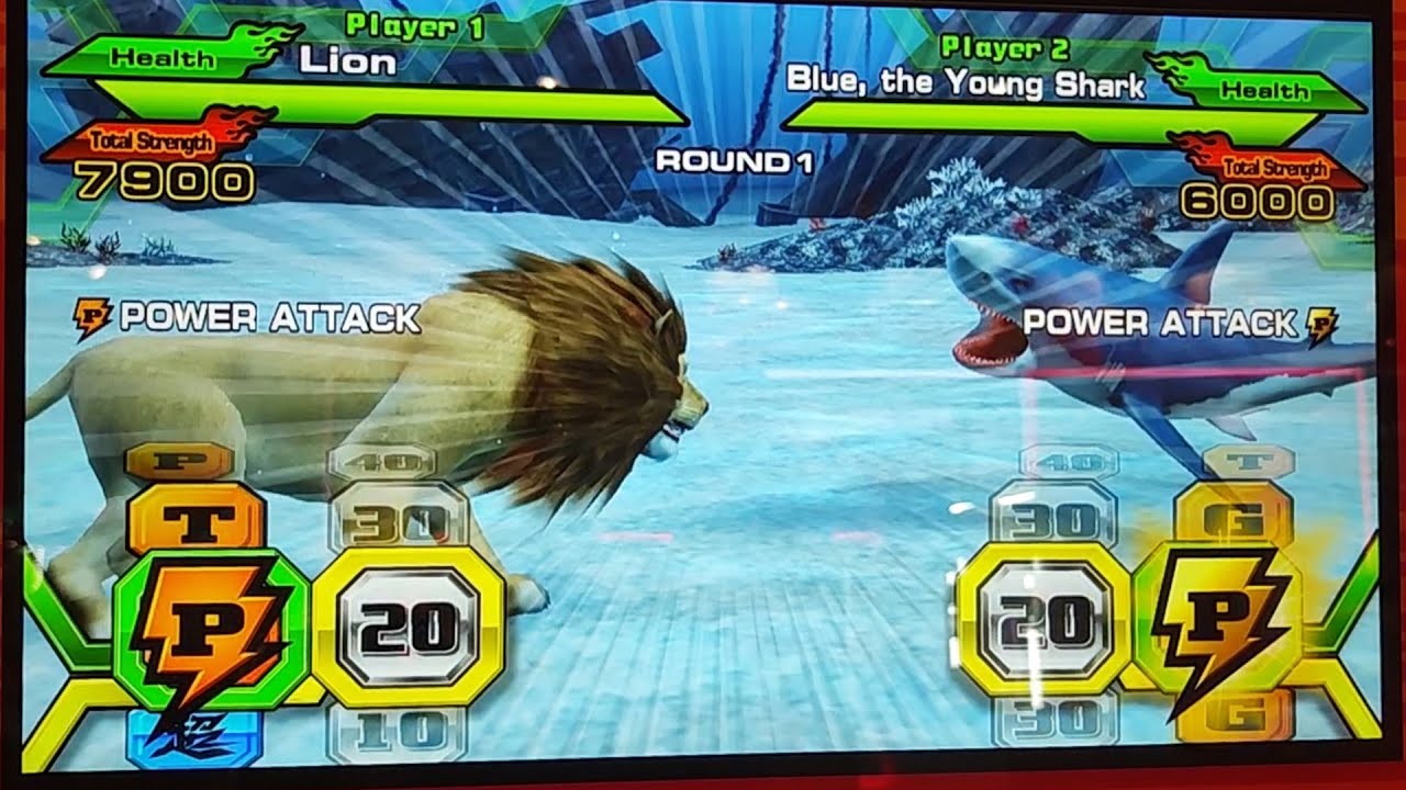 Animal Kaiser Plus - Lion VS Blue, the Young Shark 百獣大戦アニマルカイザープラス