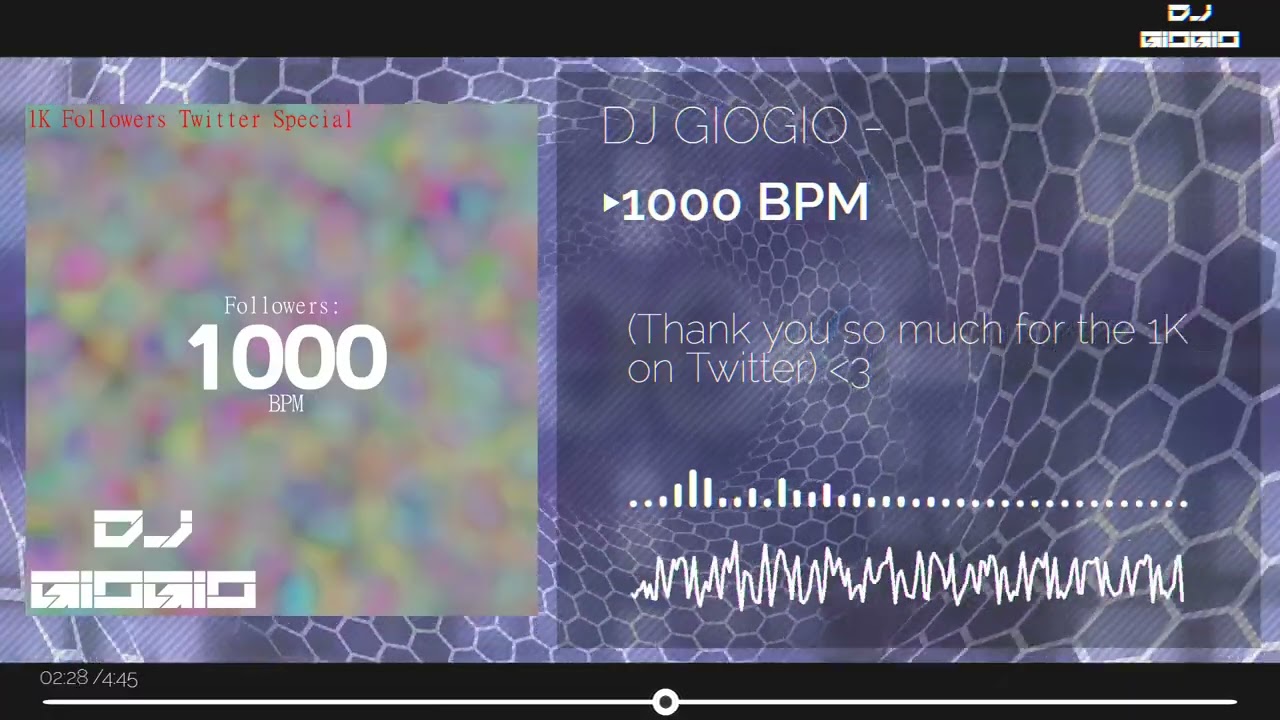 [EXTRATONE] GioGio - 1000 BPM (1000 FOLLOWERS TWITTER SPECIAL)