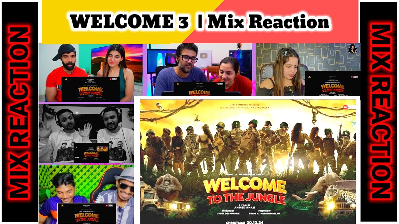 WELCOME TO THE JUNGLE (Welcome 3) - Official Announcement REACTION! | Akshay Kumar, Sanjay Dutt
