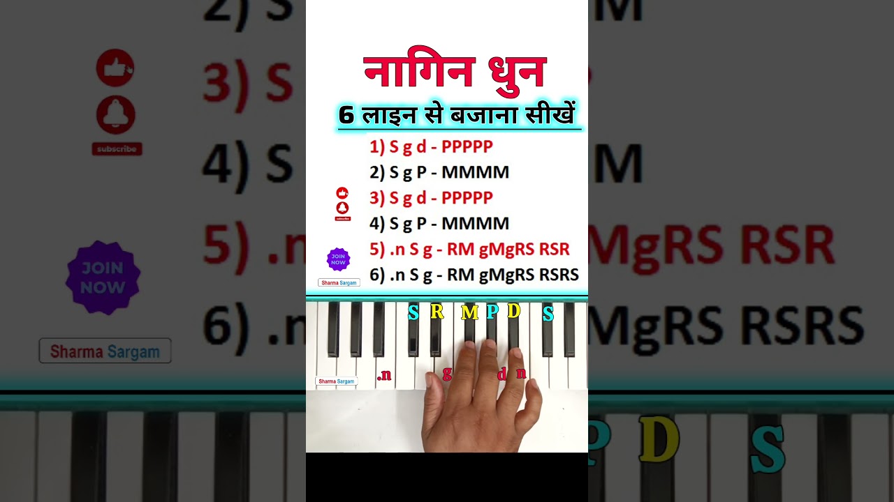 How To Play Nagin Dhun On Piano Tutorial | #piano #nagindhun #pianocover #shorts #viralvideo #music