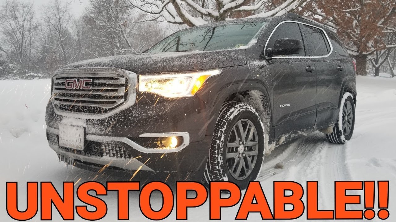 GMC Acadia First Snow Storm Drive!