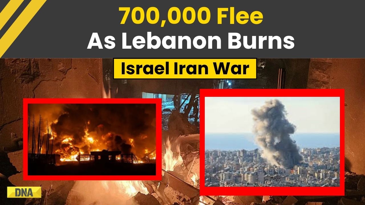 Israel Iran War: Beirut Under Fire As 700,000 People Flee Lebanon | Iran News