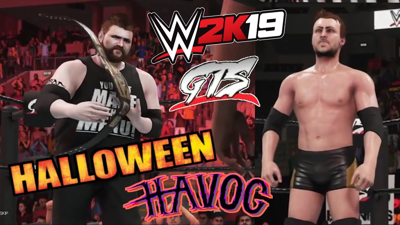 Jay Evans gets a GTS World Title Shot vs Grims Toy Show in WWE 2K19 Halloween Challenge!