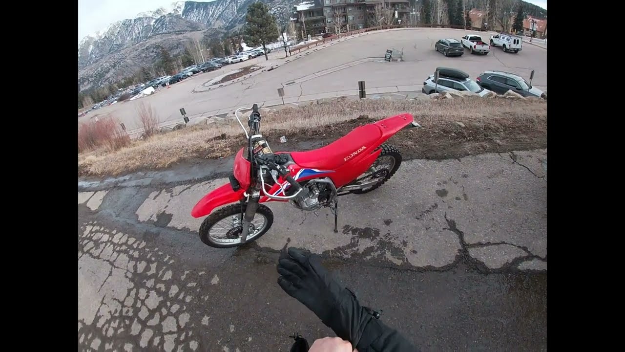 Taking The 250F Snowboarding