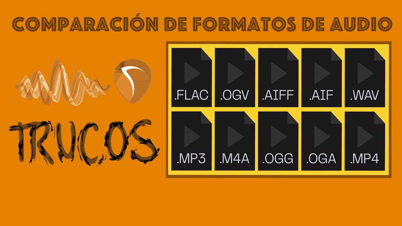 Comparación de archivos de audio (WAV, FLAC, MP3 y M4A)
