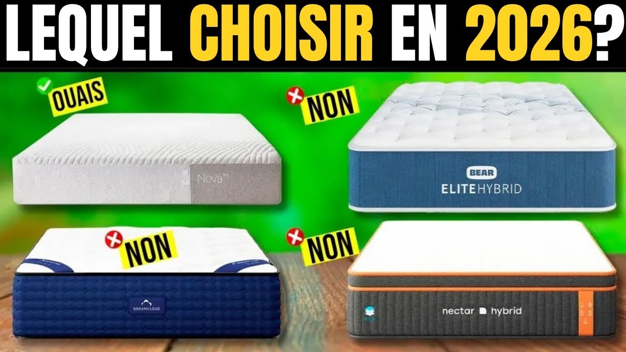Les Meilleurs Matelas de 2026 [Ne l'achetez PAS avant de VOIR CECI]