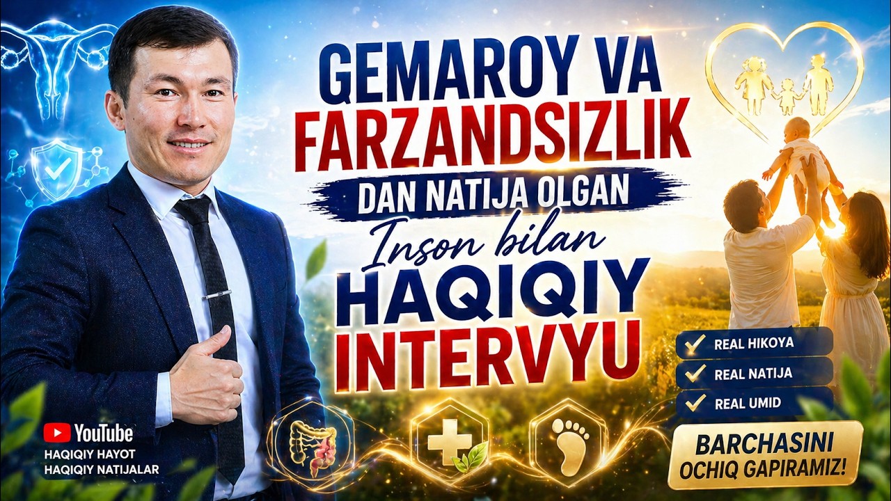 😮 GEMAROY VA FARZANDSIZLIKKA YECHIM TOPILDI?!👨‍⚕️ Real inson | Real natija