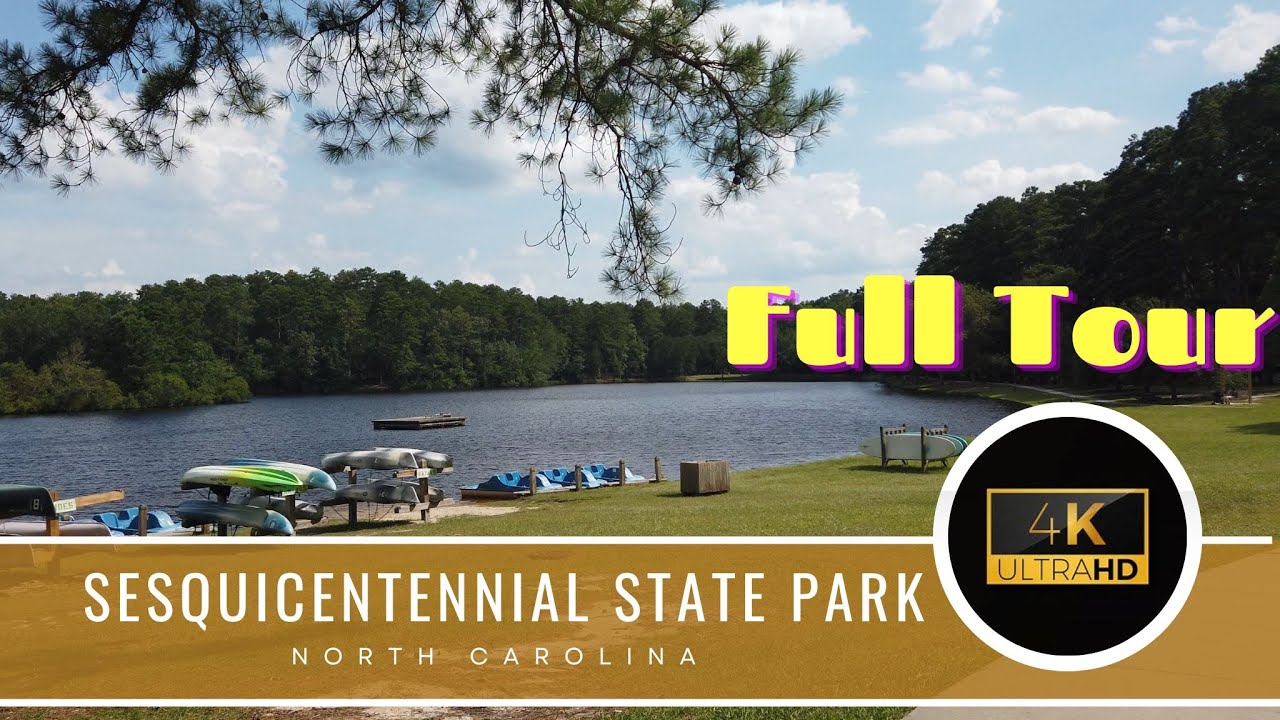 Sesquicentennial State Park - SC South Carolina Raleigh - 4K - Water/Splash Park Camping