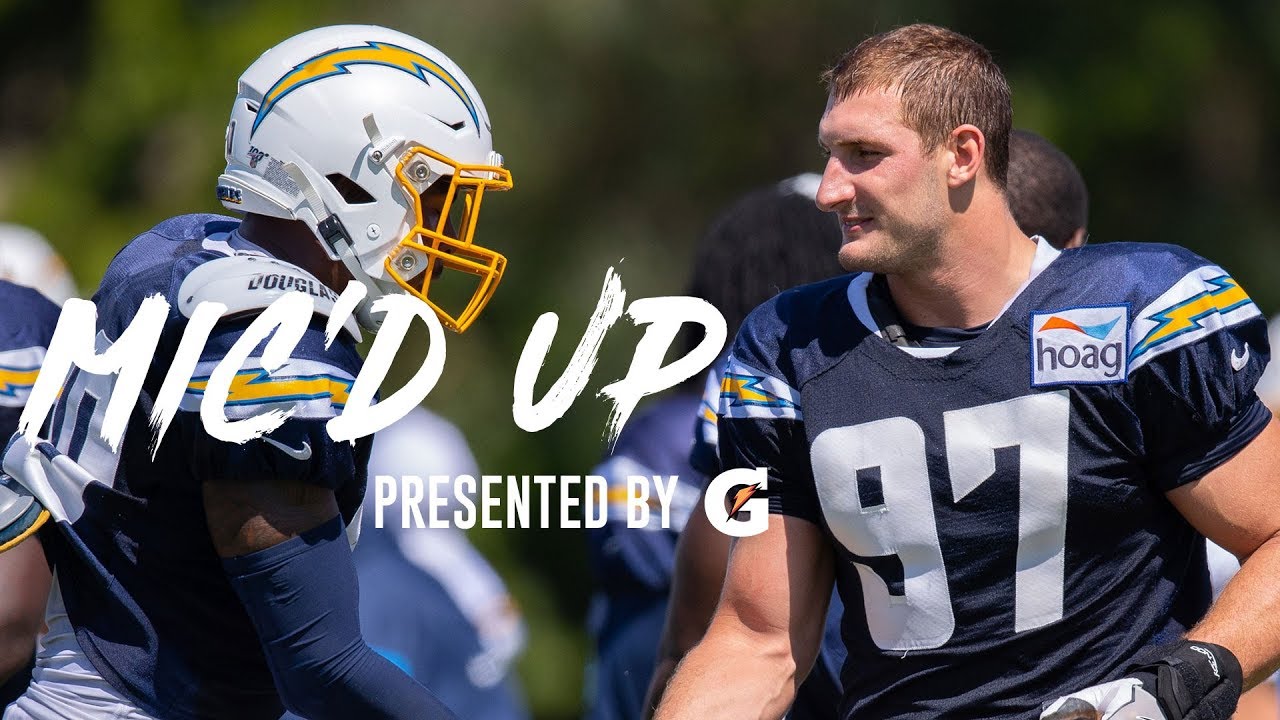 NFL Mic’d Up: Joey Bosa at Training Camp | LA Chargers