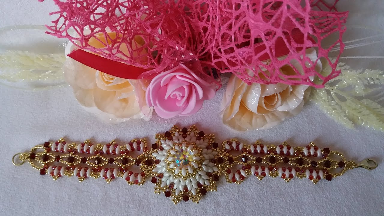 TUTORIAL - BRACCIALE FEDERICA 2 DI 2 RIVOLI 14 MM. E SWAROVSKI 4 MM.