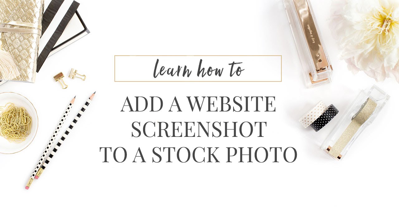 How to Add a Website Screenshot to a Stock Photo