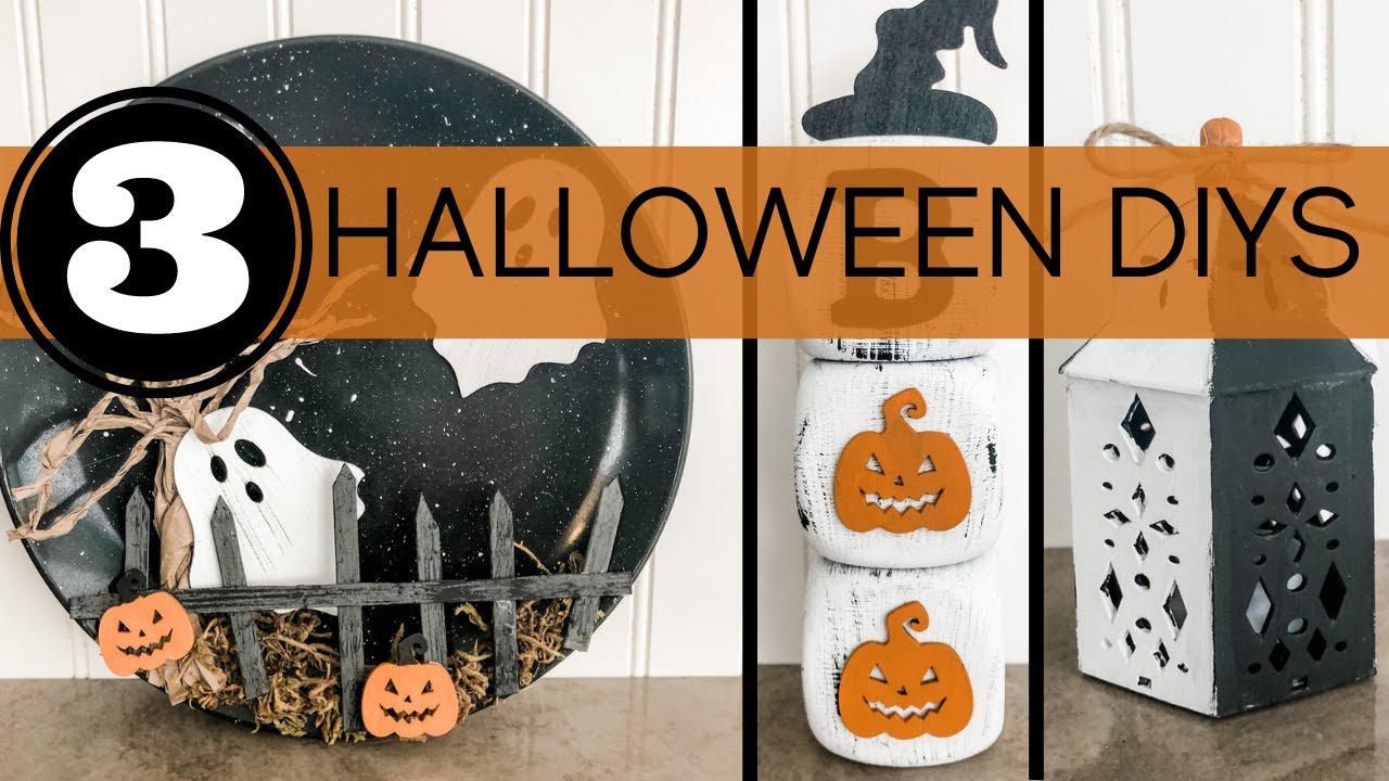 🎃 3 HALLOWEEN DOLLAR TREE DIYS 🎃