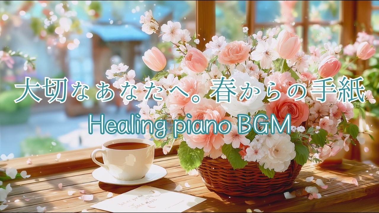 【作業用BGM】春の陽だまりと花束。心を癒す春の贈り物 | 作業用・勉強用・リラックス