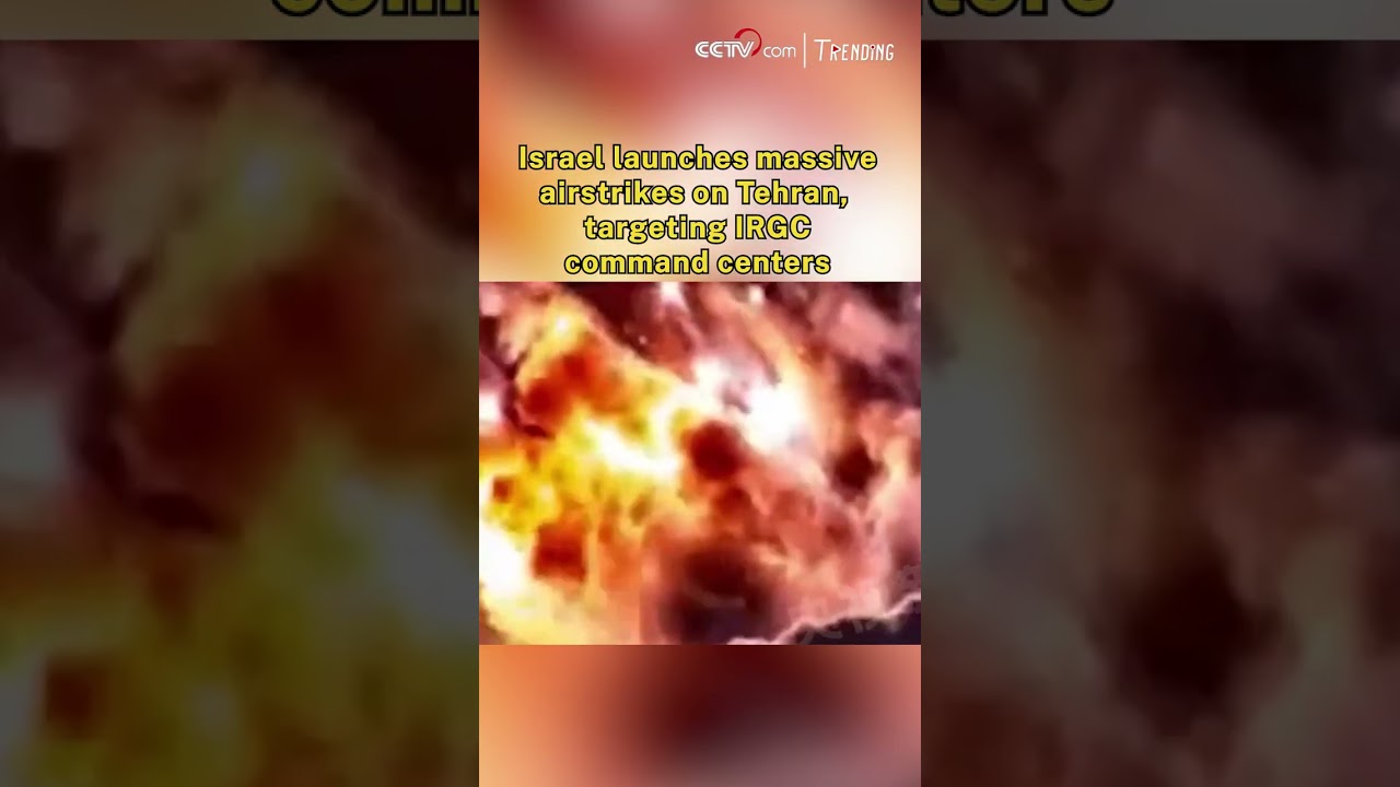 Israel launches massive airstrikes on Tehran, targeting IRGC Command Centers