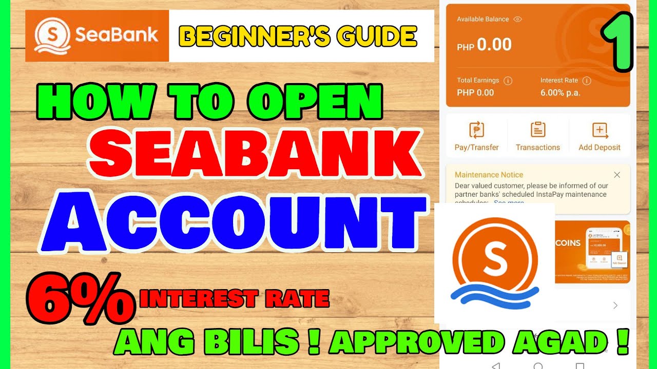 SeaBank Registration: How to Open SeaBank Account Online - 6% Interest Rate!