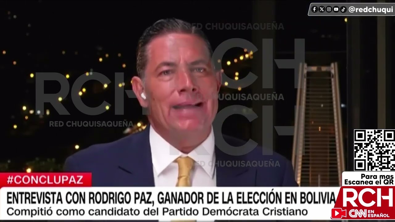 RODRIGO PAZ - FLAMANTE PRESIDENTE ELECTO DE BOLIVIA EN CONCLUSIONES CNN CON FERNANDO DEL RINCON