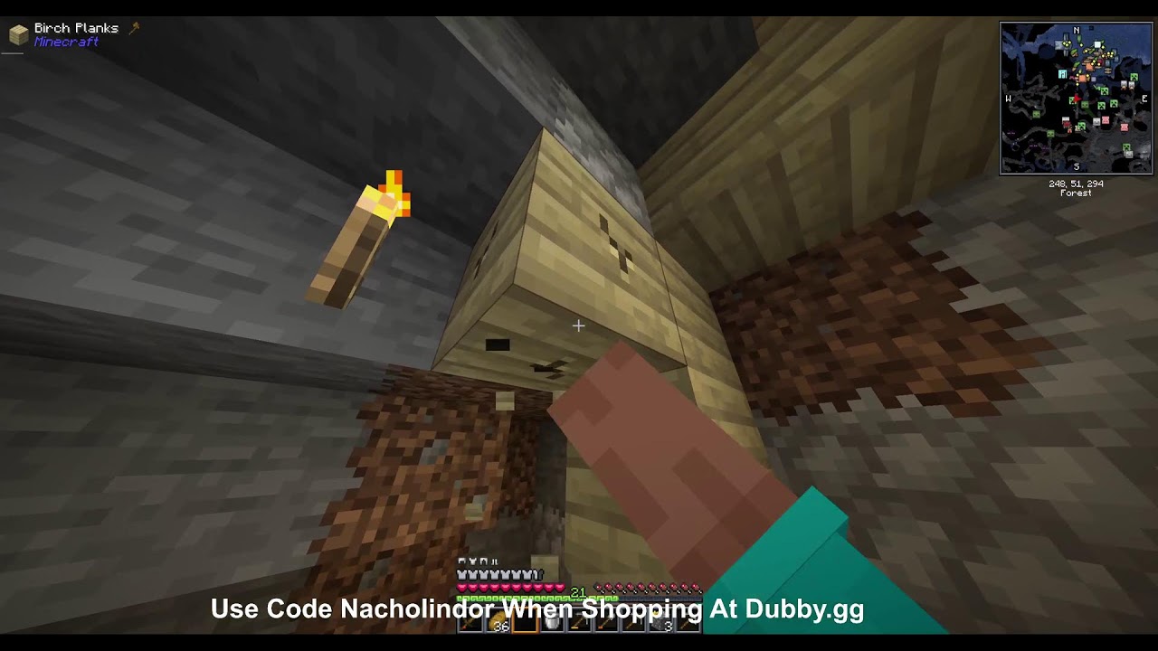 playing in my forever world in better minecaft