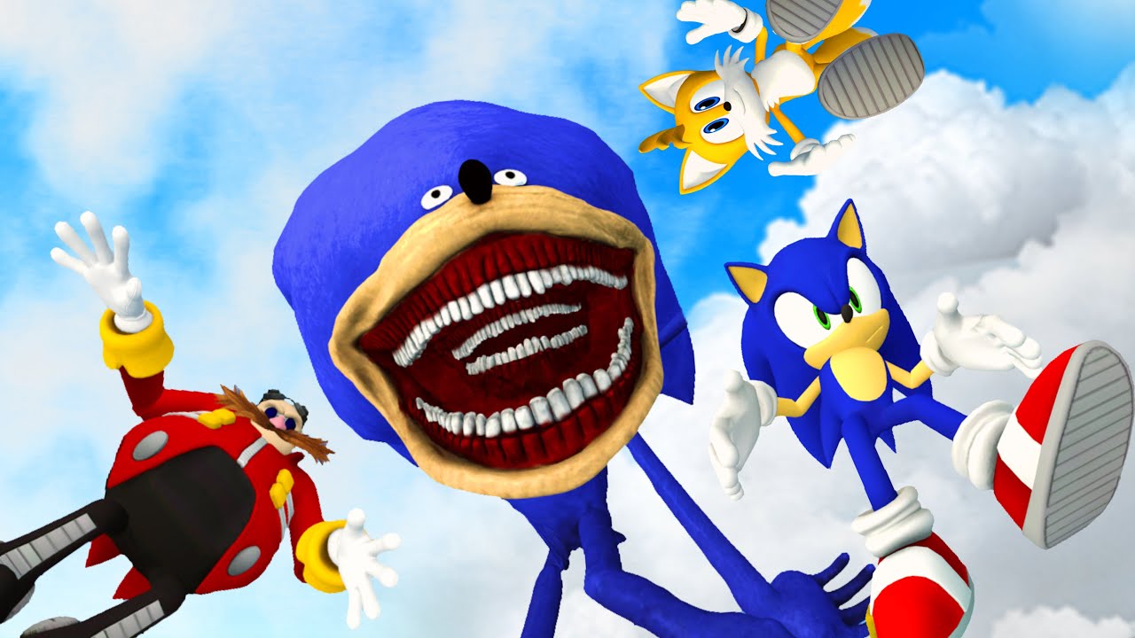 Sonic Team and Sonic Tapes Epic Ragdoll Jumps & Falls GMOD Part 1