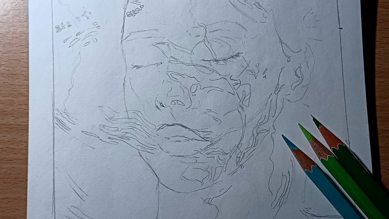 LATE NIGHT ART STREAM COLOUR PENCIL PORTRAIT DRAWING ArtisticSparsh is live