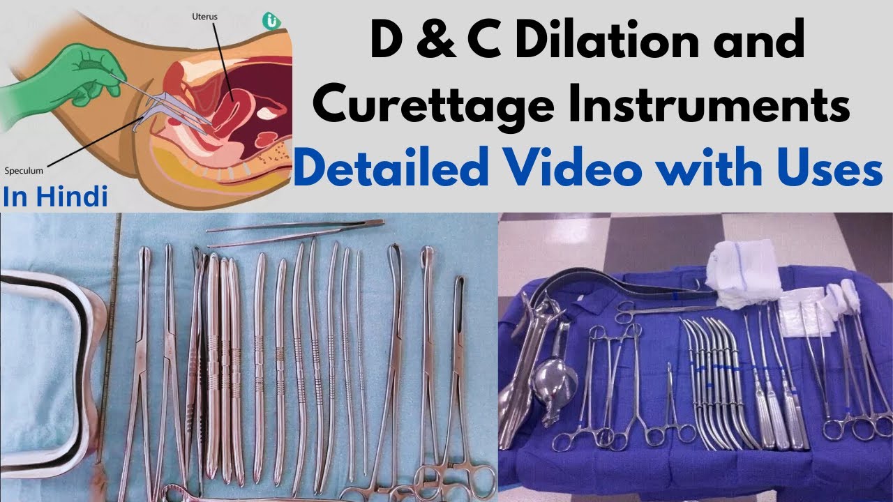 D & C | Dilation and Curettage Instruments With Name And Uses | D & E | Dilation & Evacuation