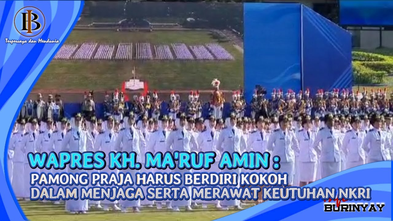 Wakil Presiden RI : Pamong Praja Harus Berdiri Kokoh Dalam Merawat dan Menjaga keutuhan NKRI